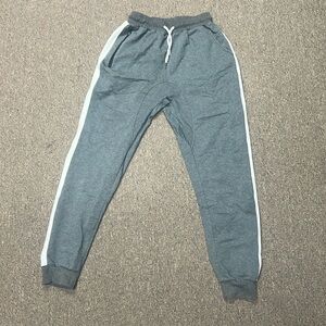 Gray white stripe joggers from Amazon